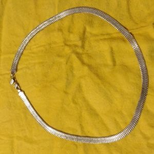 Vintage Estate Find Silver Tone Napier Herringbone 20" Costume Fashion Necklace